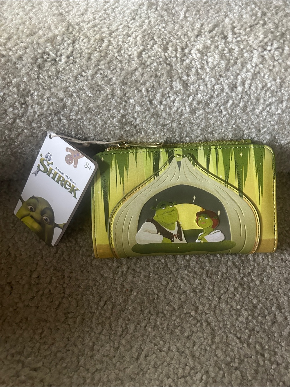 Loungefly Shrek Happily Ever After Flap Wallet featuring Shrek and Fiona